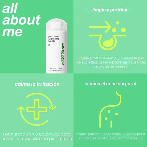 Vista 7 de Dermalogica Breakout Limpiador Espumoso – Lavado facial para acné con ácido salicílico y aceite de árbol de té – Sumérgete en los poros