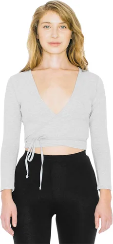 Vista 2 de American Apparel Camiseta de manga larga Julliard de algodón y elastano para mujer
