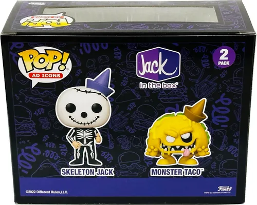 Vista 3 de Funko Pop! Ad Icons Jack in The Box - Skeleton Jack & Monster Taco Exclusive Pop! Figura de vinilo 2
