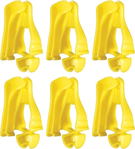 Vista 17 de Ergodyne Squids 3405 - Pinza para guantes con clip para cinturón, paquete de 6, color azul