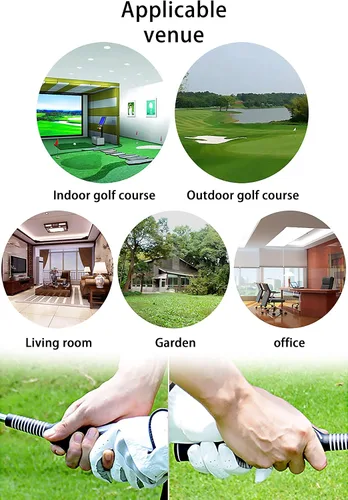 Vista 6 de 2 unidades de agarre de entrenamiento de swing de golf, entrenador de agarre para diestros, ayuda a niños y mujeres principiantes a aprender una