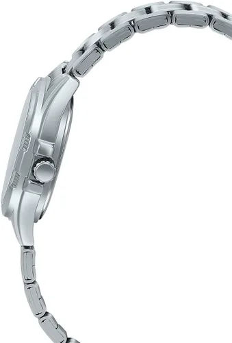 Vista 2 de Casio LTP1308D-9AV Reloj analógico de acero inoxidable con esfera champán con fecha y fecha para mujer, plateado, Casual