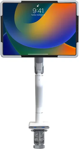 Vista 6 de CTA Digital Soporte de abrazadera para brazo de tableta para escritorios con seguridad antirrobo para iPad serie 10.2 - iPad Air 3 - y iPad Pro 10.5