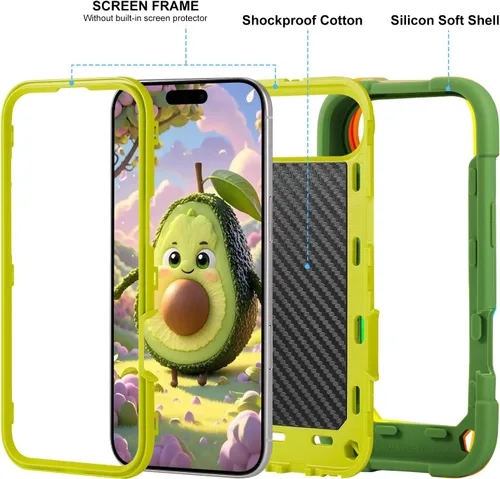 Vista 3 de MARKILL Funda compatible con iPhone Air de 6.5 pulgadas 2025 con soporte de anillo giratorio de 360 grados, protección contra caídas de grado
