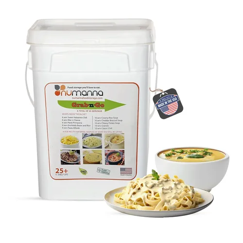 Vista 14 de Numanna Cubo de frutas liofilizadas – 100 porciones, 2 libras Manzanas, plátanos y fresas Snack saludable para uso diario, comidas de emergencia