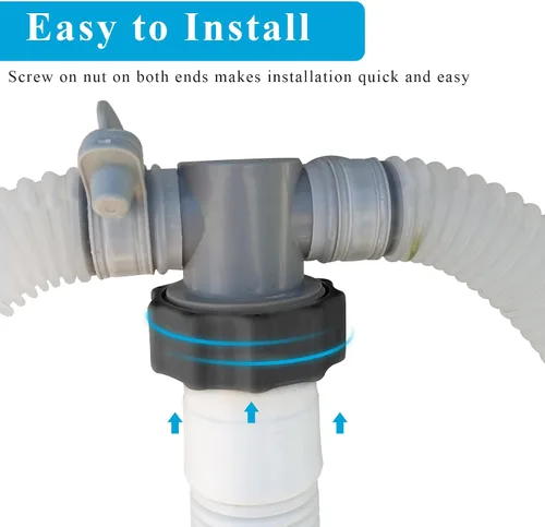 Vista 3 de Manguera de bomba de piscina de 1.5 pulgadas para bomba de filtro de arena Intex y sistema de agua salada, manguera de filtro de arena de piscina