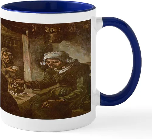 Vista 42 de CafePress Irises By Vincent Van Gogh Taza de café de cerámica de 11 oz (11.0 fl oz)