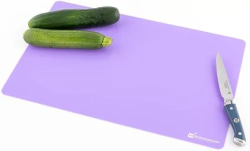Vista 4 de Restaurantware RW Base - Tablas de cortar flexibles de 18 x 12 pulgadas, 1 incluye 4 alfombrillas de corte para cocinar, aptas para lavavajillas
