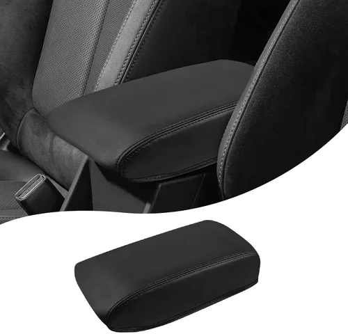 Vista 9 de Autorder Funda de consola central para Hyundai Tucson 2016-2019 2020 2021, accesorios de fibra de carbono, funda impermeable antiarañazos