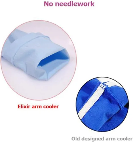 Vista 6 de Elixir Golf Sun - Mangas de enfriamiento para brazo de compresión para brazos, protección UV, verde neón (1 par)