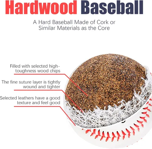 Vista 4 de Paquete de 12 pelotas de béisbol con autógrafo de práctica deportiva de 9 pulgadas para adultos y jóvenes, a granel para lanzar, lanzar, firmar