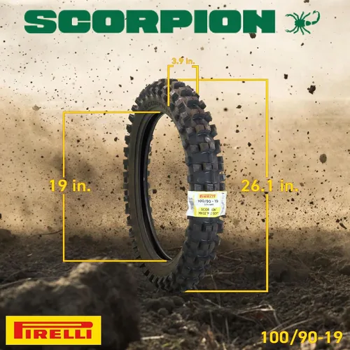 Vista 2 de Pirelli MX32 Mid Soft 100/90-19 57M Neumático delantero - DOT Dual