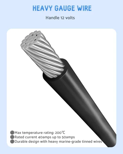 Vista 3 de Enchufe de motor de arrastre, enchufe y receptáculo de motor de arrastre de 12 V para Minn Kota, motor de arrastre impermeable de conexión rápida