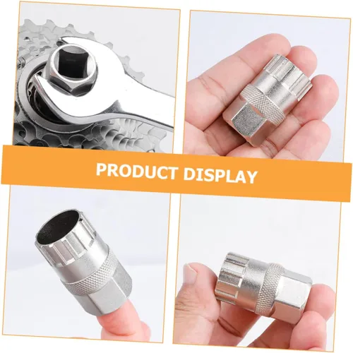 Vista 8 de VANZACK Uds Herramienta de eliminación de rueda libre de bicicleta Cassette Lockring Socket niquelado Fácil de usar Accesorios de ciclismo