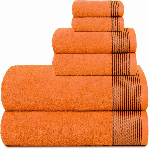 Vista 18 de Belizzi Home Juego de 3 toallas de algodón ultra suave, contiene una toalla de baño de 28 x 55 pulgadas, una toalla de mano de 16 x 24 pulgadas y un