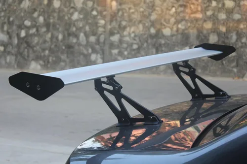Vista 5 de Alerón GT universal de 53 pulgadas para maletero trasero de coche, alerón trasero ajustable de cubierta simple, aluminio CNC, para Honda Civic