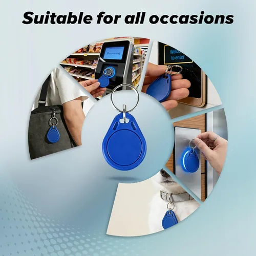 Vista 4 de Desfire EV3 2K Tag NFC Fob RFID Tag 13.56MHz para control de acceso (5 piezas)