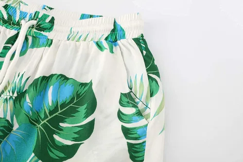 Vista 5 de Atwfo Conjunto de camisa hawaiana y pantalón corto para hombre, conjunto de 2 piezas para vacaciones, casual, con botones, playa, trajes florales