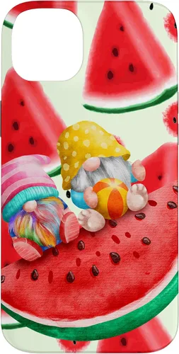 Vista 15 de Summertime with My Gnomies Watermelon Retro Beach Summer Case for iPhone 17
