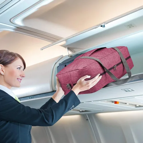 Vista 5 de For Spirit Airlines - Bolsa de viaje para artículos personales de 18 x 14 x 8 pulgadas, plegable, para debajo del asiento, equipaje de mano