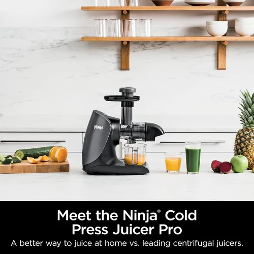Vista 2 de Ninja JC101 Cold Press Pro Juicer, fácil de limpiar, 1ª generación, grafito