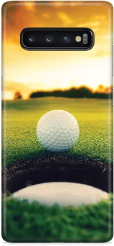 Vista 16 de Inspired Cases - Funda con textura 3D para iPhone Xs Max - Funda protectora de goma para iPhone Xs Max de Apple - Pelota de golf Sunset