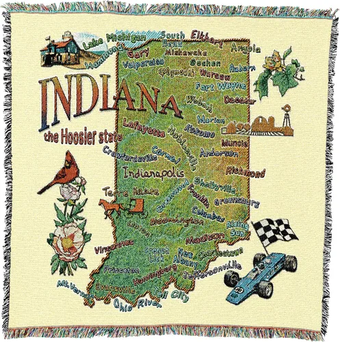 Vista 11 de Pure Country Weavers State of Alabama - Manta cuadrada para regalo, manta de tapiz tejida de algodón, fabricada en los Estados Unidos