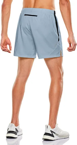 Vista 3 de TSLA Men's Active Running Shorts, Training Exercise Workout Shorts, Quick Dry Gym Athletic Performance Shorts with Pockets