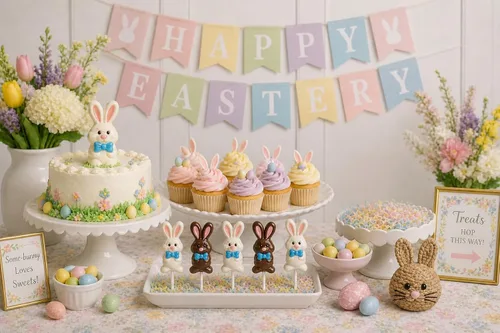 Vista 6 de Molde de caramelo de chocolate con piruleta de conejo de Pascua 882