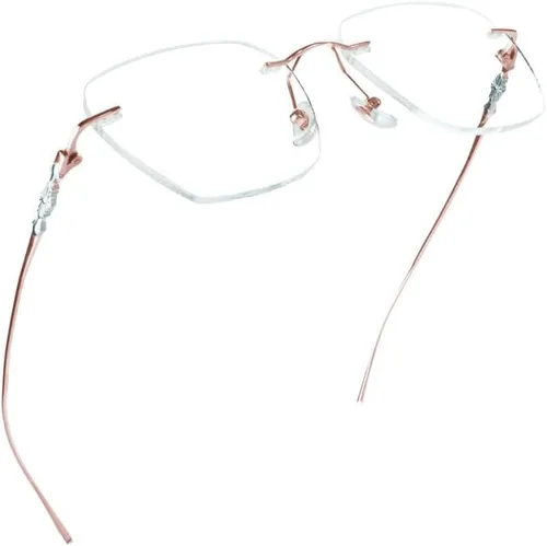 Vista 8 de LifeArt Pure Titanium Frame Glasses/Blue Light Blocking Reading Glasses, Reduce Eyestrain, Stylish for Men and Women