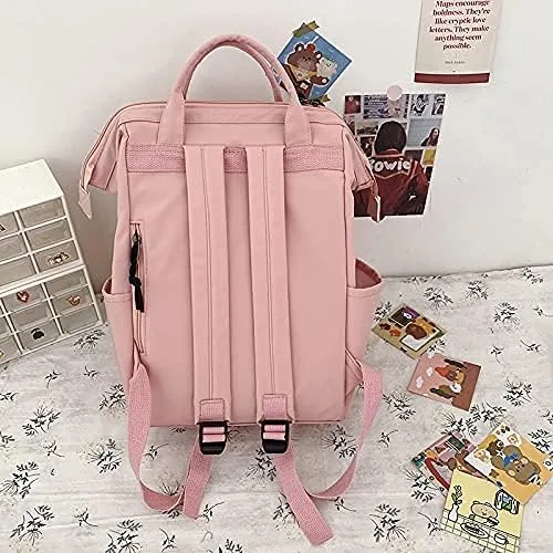 Vista 5 de GGOOB Kawaii Backpack with Kawaii Pin and Accessories Backpack Cute Aesthetic Backpack Cute Kawaii Backpack for School