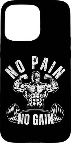 Vista 31 de No Pain No Gain Workout Motivational Case for iPhone 16