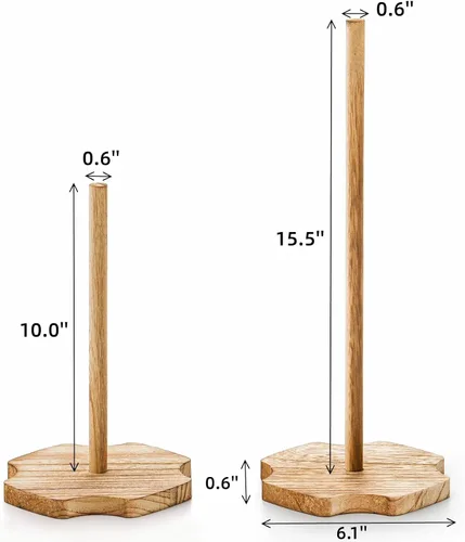 Vista 2 de Cididu Soporte de madera para donas, 8 piezas, soporte para mesa de postre, torre de exhibición de palitos de dona rústicos desmontables para bodas