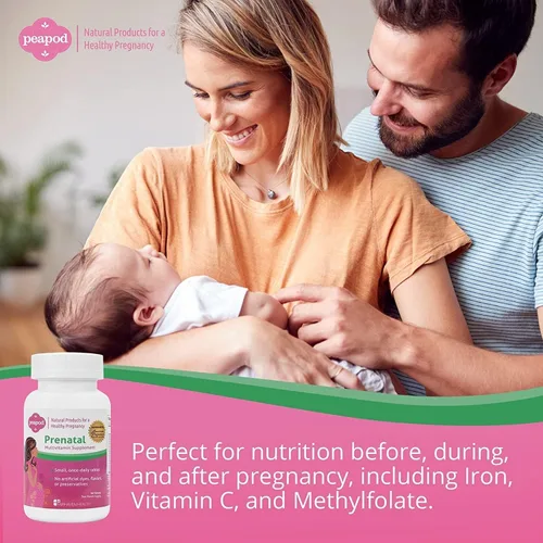 Vista 4 de Fairhaven Health Peapod - Multivitamínico prenatal - 1 por día, sabor vainilla ligera, imprescindible para el embarazo para la salud de las mujeres