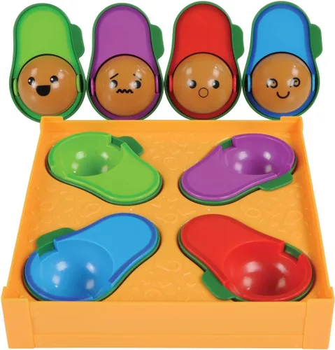 Vista 4 de Learning Resources Learn-A-Lot - Aguacates - 9 piezas, a partir de 18 meses, juguetes SEL para niños pequeños, habilidades motoras finas