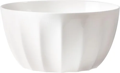 Vista 8 de Everyday White by Fitz and Floyd Nevaeh - Juego de vajilla acanalada de 16 piezas, servicio para 4 personas