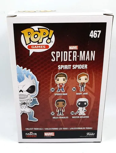 Vista 3 de Spider-Man - Figura coleccionable Spirit Spider que brilla en la oscuridad, multicolor