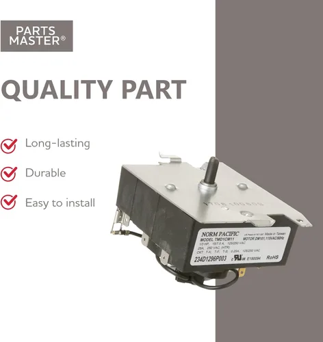 Vista 3 de Reemplazo Parts Master para temporizador de secadora GE/Hotpoint - WE04X20415, PS9491767, AP5805477 - Temporizador de secadora de electrodomésticos