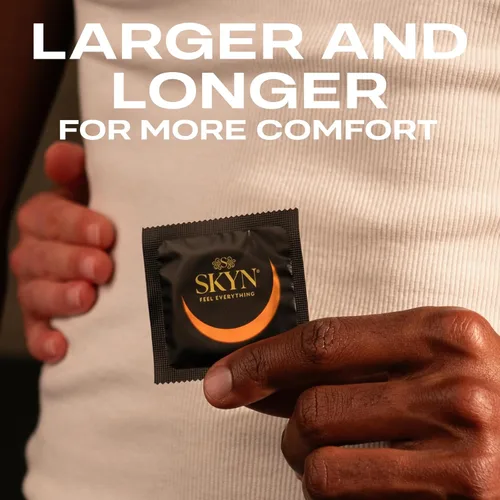 Vista 3 de SKYN Elite - Preservativos grandes – 36 unidades – Condones ultrafinos, lubricados sin látex, más largos y anchos para un ajuste más cómodo