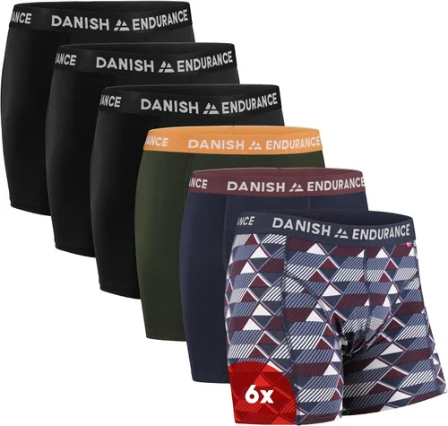 Vista 10 de DANISH ENDURANCE Men's Cotton Boxer Briefs, Soft, Breathable, 6 & 10-Pack negro (Black 10-Pack)