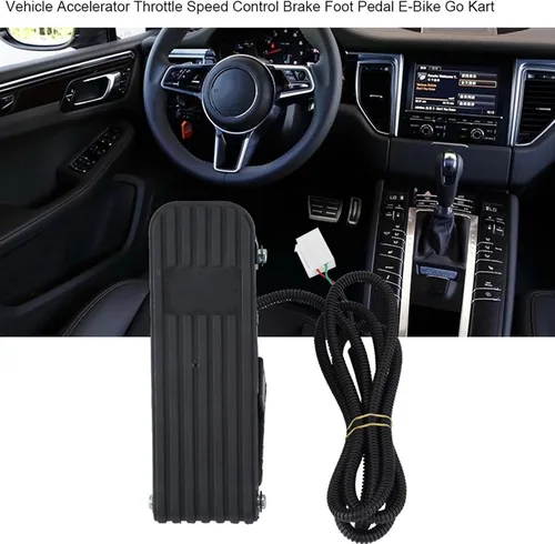 Vista 2 de EVGATSAUTO Kit universal de acelerador y pedal de freno eléctrico para bicicletas eléctricas, Go Kart y vehículos eléctricos, pedal de control