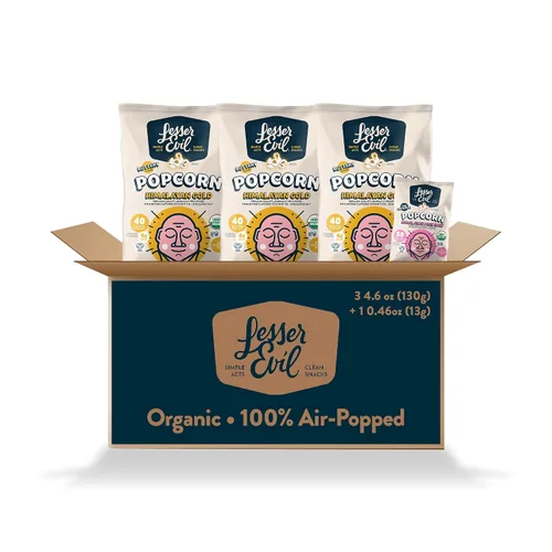 Vista 32 de LesserEvil Palomitas de maíz orgánicas "Avocado-licious", exclusivo de Amazon, calidad premium, mínimamente procesado, sin aceite vegetal, 4.6