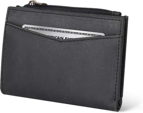 Vista 12 de Oak Leathers Cartera de cuero para mujer – Monedero pequeño RFID para tarjetas de crédito y soporte de identificación para damas, regalo