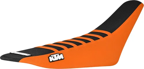 Vista 6 de Enjoy Mfg Funda de asiento, compatible con KTM SX SXF 2007-2010, todas las costillas naranjas/negras #73 Todas las costillas naranjas y negras