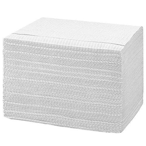 Vista 9 de 125 baberos dentales desechables para pacientes, 13 x 18 pulgadas, 3 capas impermeables para piercing, tatuaje, servilleta, babero de tejido