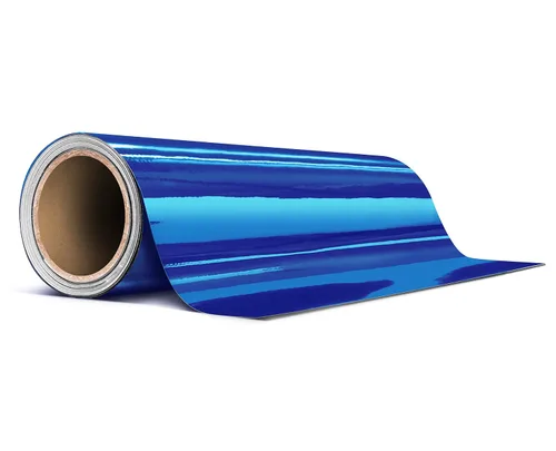 Vista 4 de VViViD Rollo de cinta adhesiva de vinilo cromado de liberación de aire azul (1 pulgada x 20 pies)