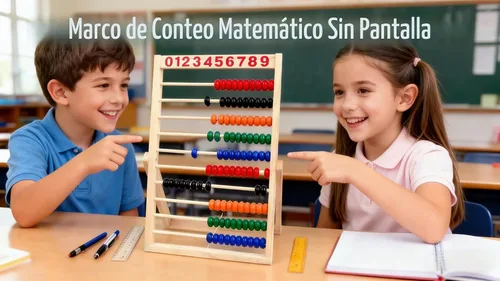 Vista 4 de MAGIKON Marco de números de madera para contar, ábaco de 10 filas para niños que aprenden matemáticas (11-1/2 pulgadas) Wood, 11.5in, 10 rows, 100