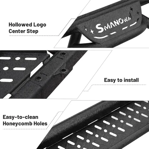 Vista 7 de SMANOW Estribos de Carrera Compatibles con Toyota 4Runner 2010-2024 Sin Faldones Laterales
