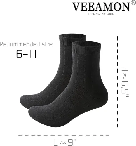 Vista 6 de 10 pares de calcetines de algodón para hombre, atléticos, casuales, suaves, transpirables, con control de humedad