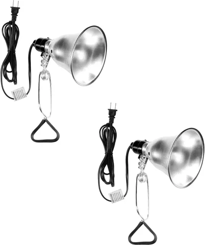 Vista 10 de Simple Deluxe Enchufe de luz de abrazadera con reflector de aluminio de 8.5 pulgadas, apto para lámpara de máximo 150 W (sin bombilla incluida)